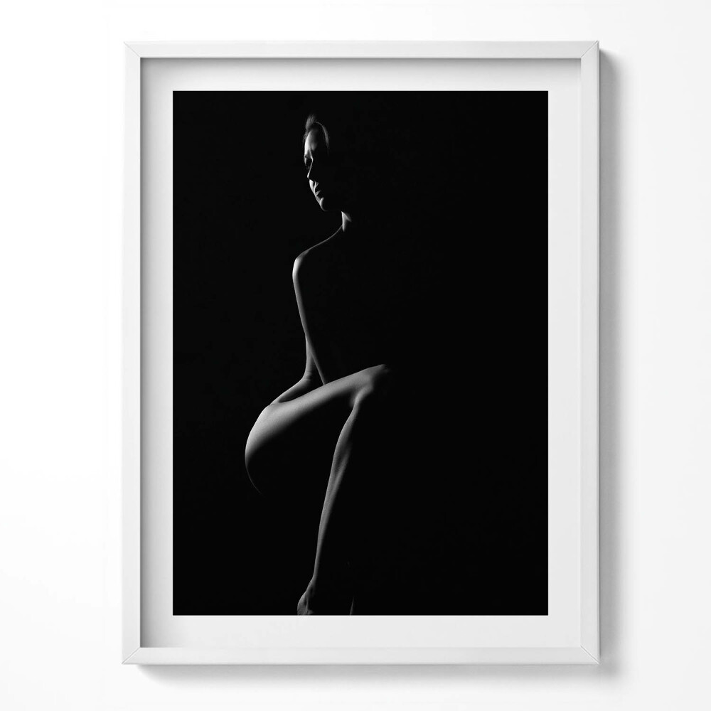 Keretezett kép Finom portré egy meztelen női testről