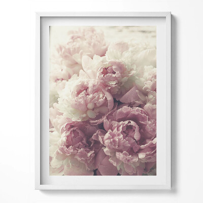 Kép keretben Finom virágok bazsarózsa