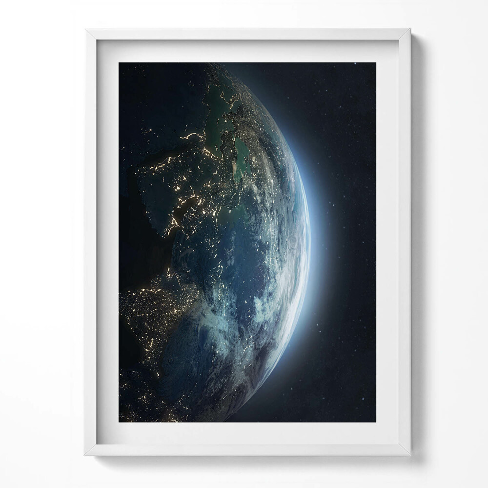 Keretezett kép A Föld bolygó az űrből nézve