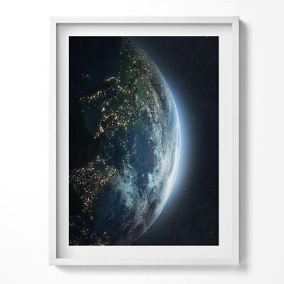 Keretezett kép A Föld bolygó az űrből nézve