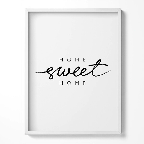 Kép keretben Dekoratív felirat lakás "Home, édes otthon"