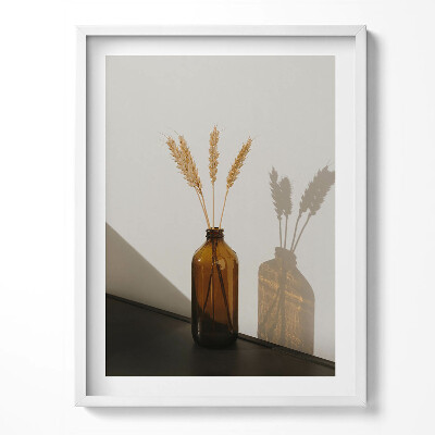 Keretezett kép Boho váza fülekkel