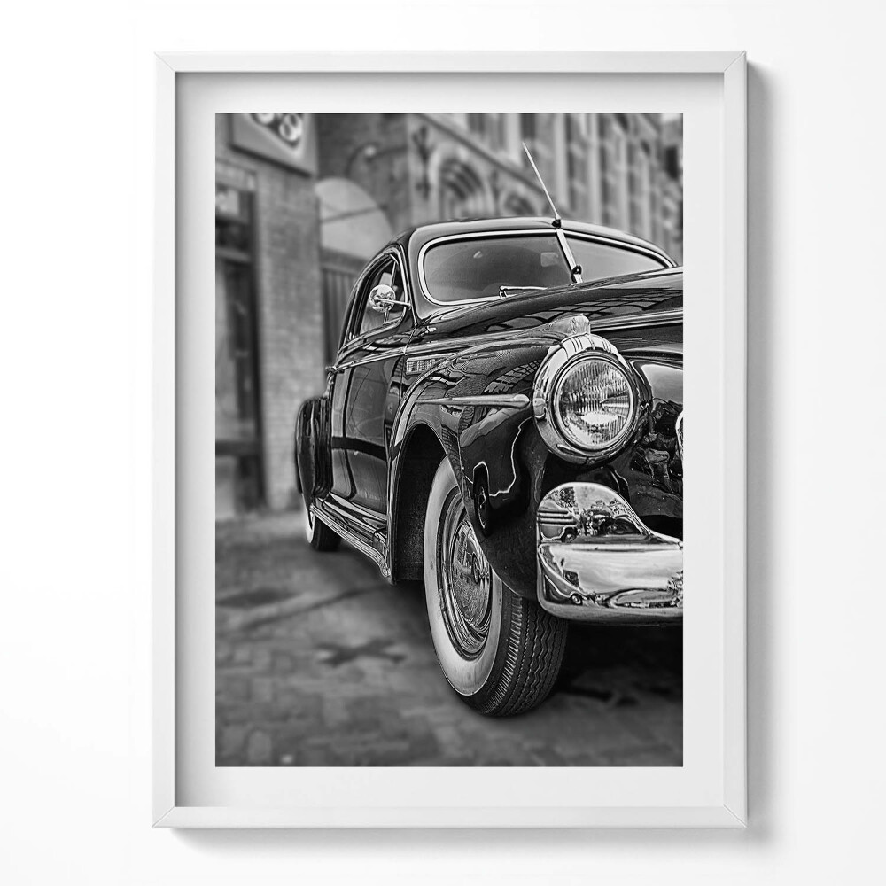 Kép keretben Régi klasszikus autó