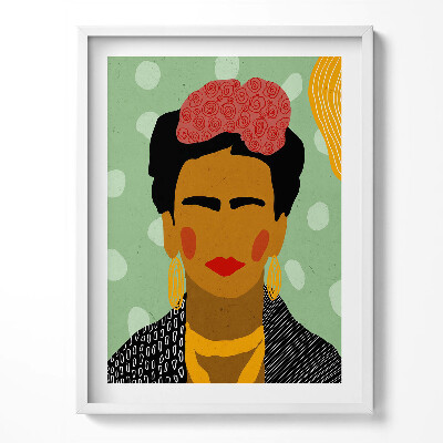 Keretezett kép Illusztráció Frida portréjáról