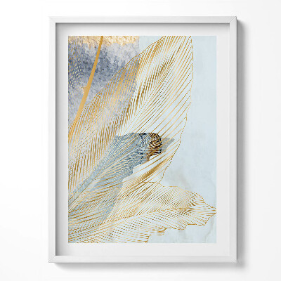 Kép keretben Glamour banánlevelek arannyal