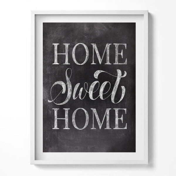 Keretezett kép Felirat egy lakás "otthon, sweet home"