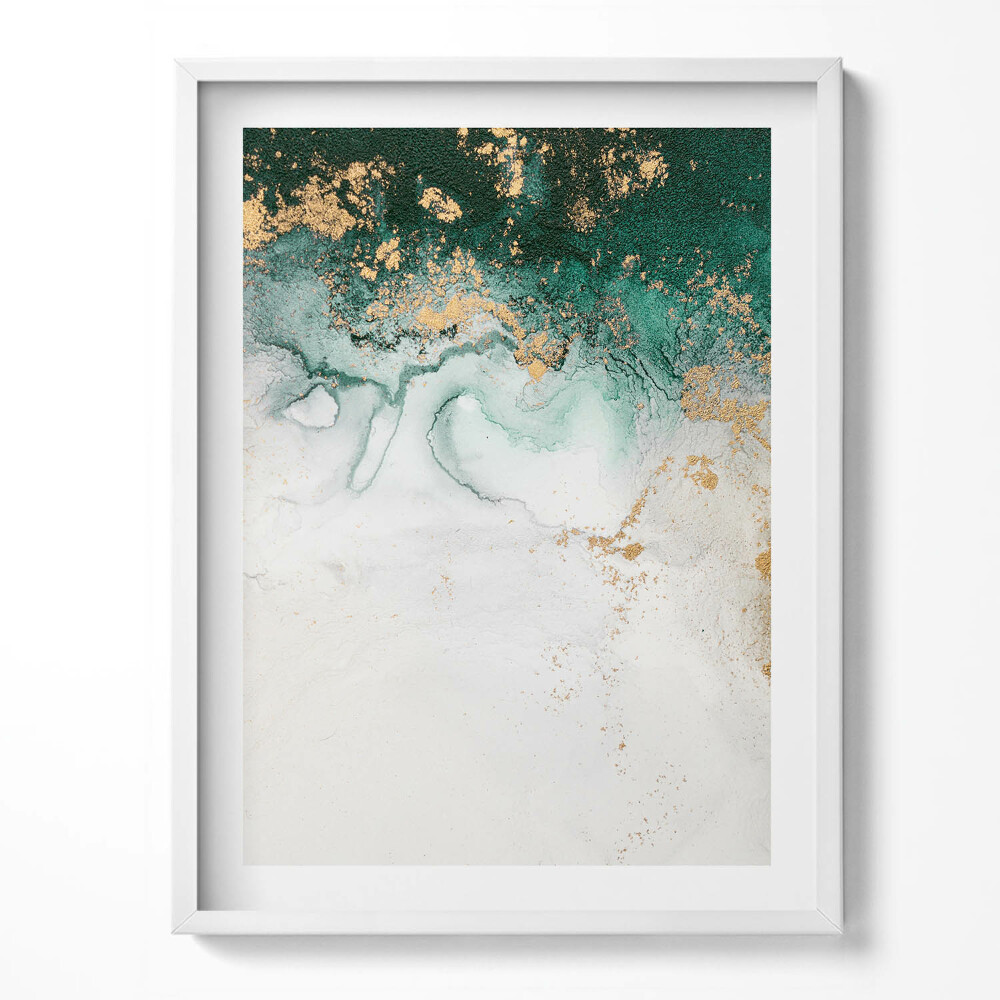 Kép keretben Absztrakt kompozíció arannyal