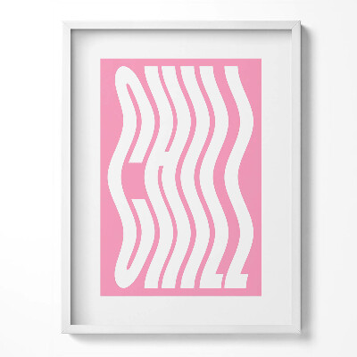 Keretezett kép Hullámos betűkkel 