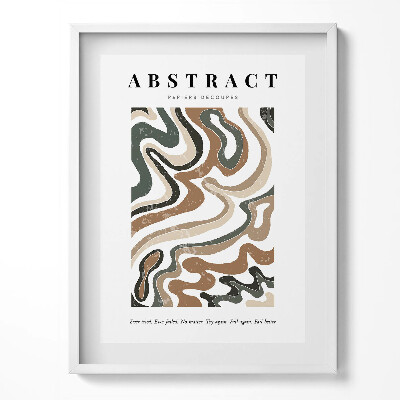 Keretezett kép Lineáris boho absztrakció