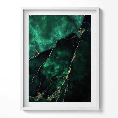 Kép keretben Linear ginkgo leaves in boho style