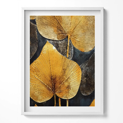 Keretezett kép Arany csillogó levelek