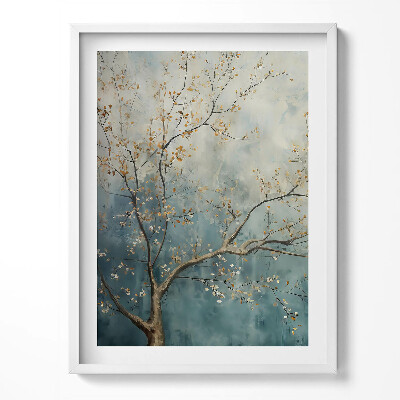 Keretezett kép Festett faágak