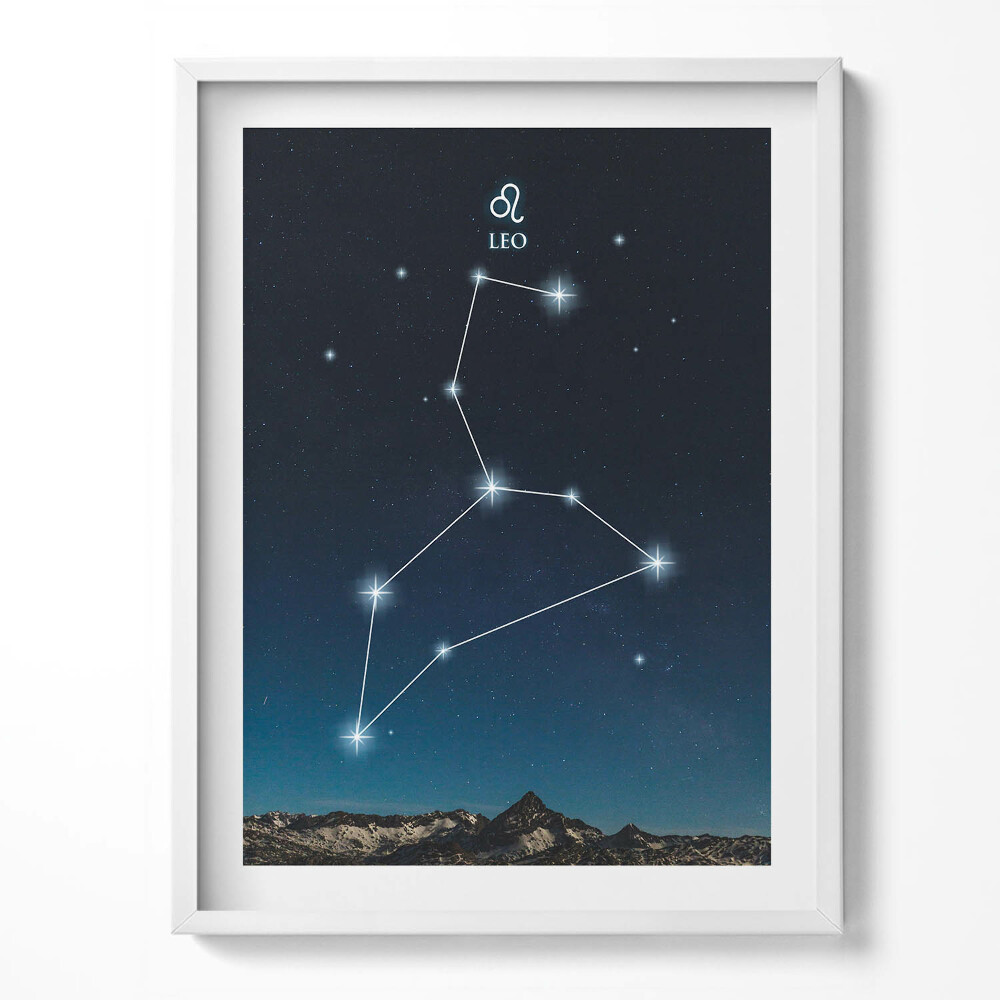 Kép keretben Oroszlán csillagkép