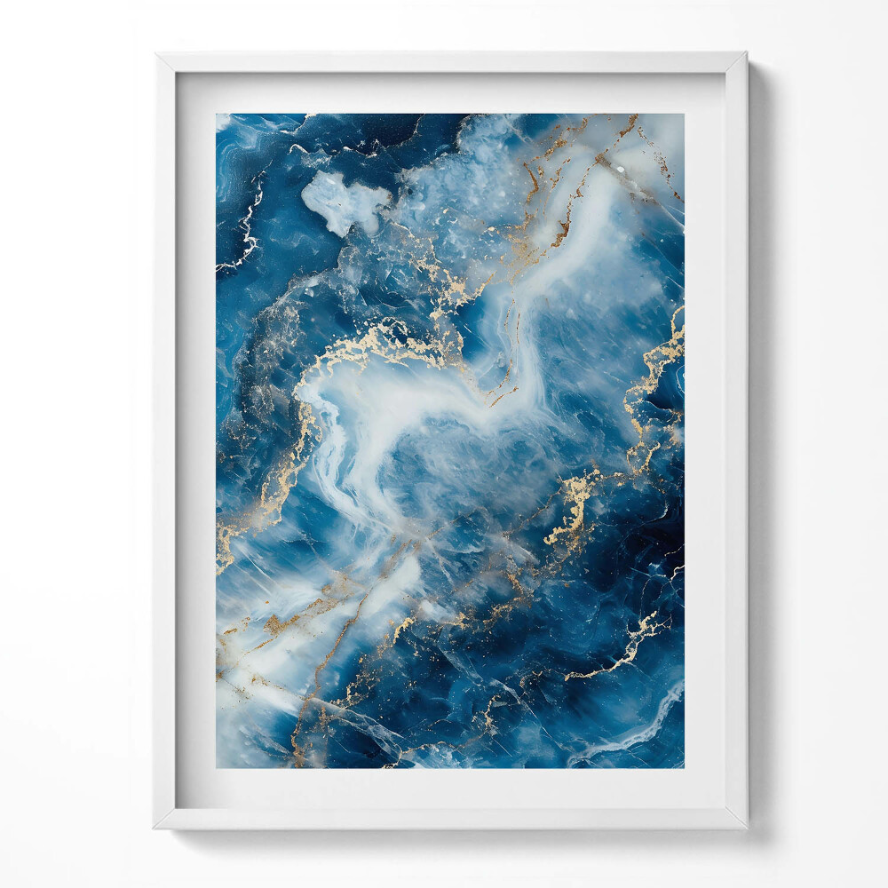 Kép keretben Kő textúra arannyal