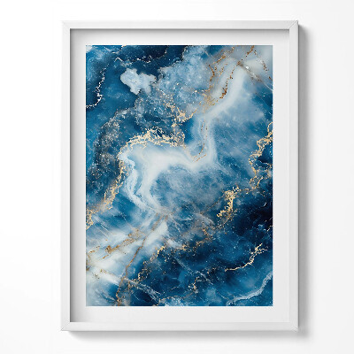 Kép keretben Kő textúra arannyal