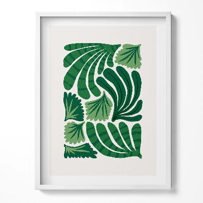 Keretezett kép Növények és virágok illusztrációja