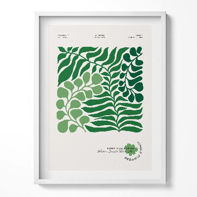 Kép keretben Növények és virágok illusztrációja