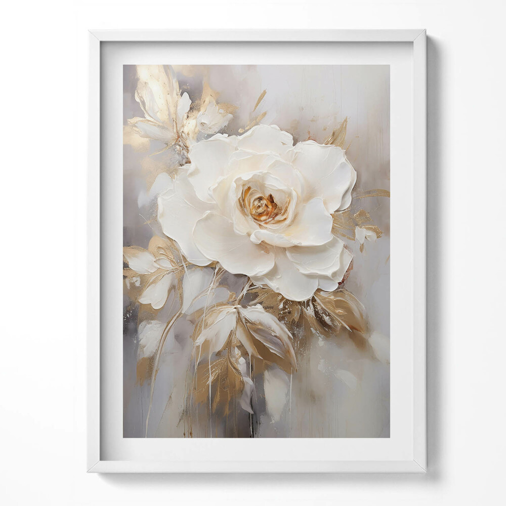 Keretezett kép Finom festett virág
