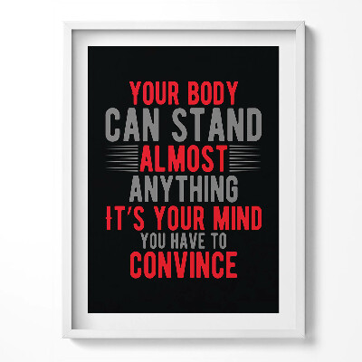 Kép keretben Motivációs felirat 