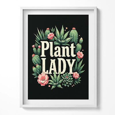 Keretezett kép Plant lady caption for plant lovers