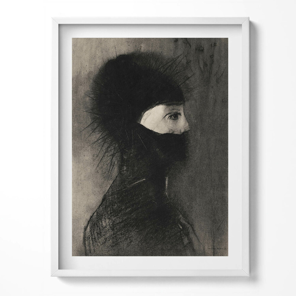 Keretezett kép Portré egy emberről egy kéményben