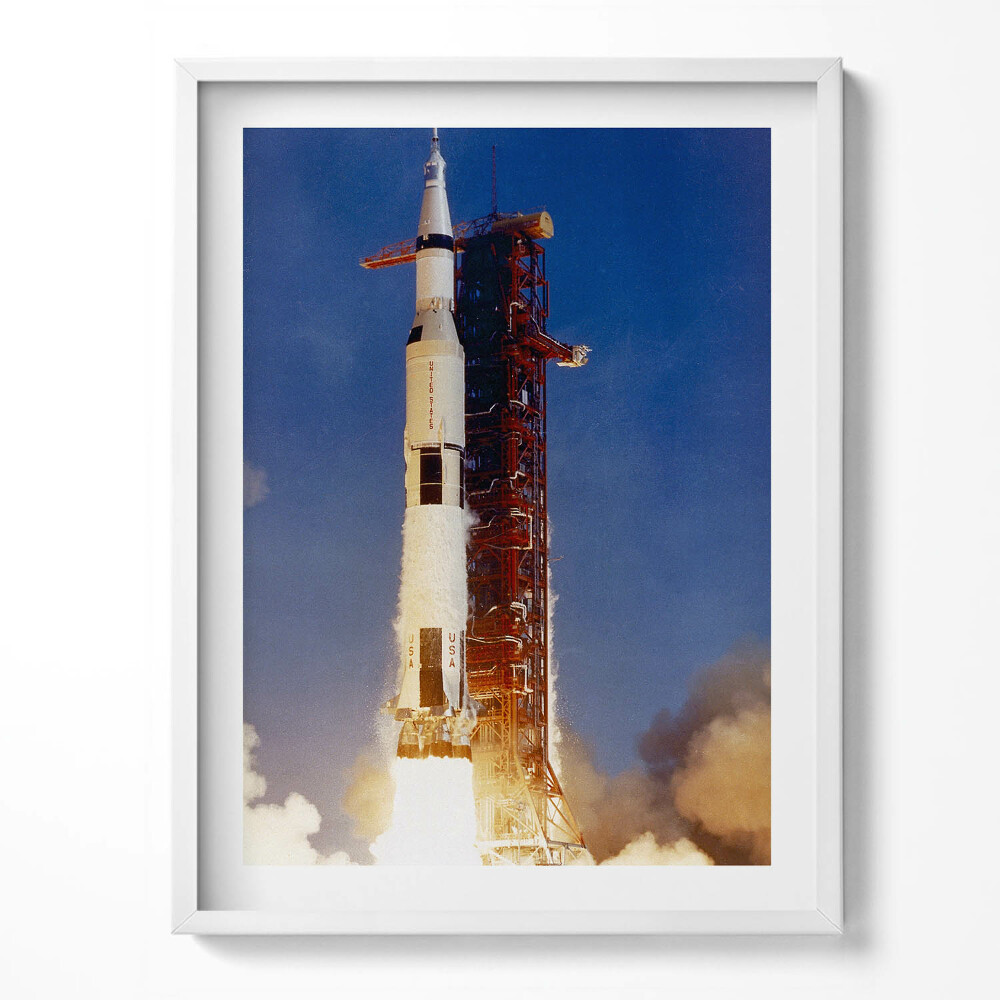 Kép keretben NASA űrrakéta indítása