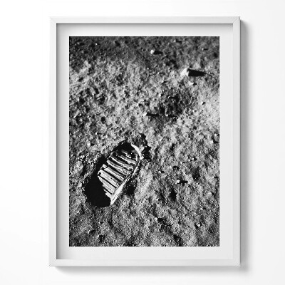 Keretezett kép Első lépés a Holdon NASA fotó