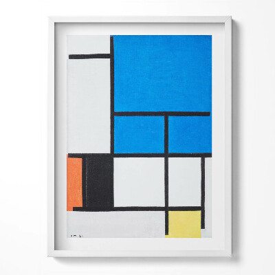 Kép keretben Geometrikus modern absztrakció