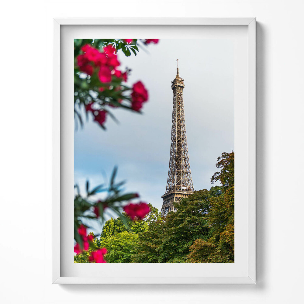 Keretezett kép Vintage rózsaszín virágok