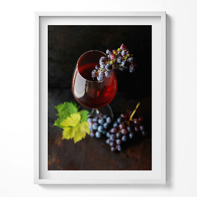 Kép keretben Winter landscape of a lake