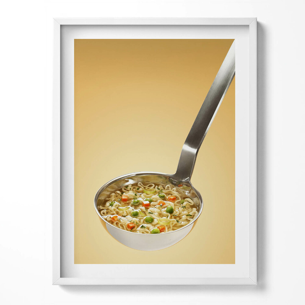 Keretezett kép Havas hegycsúcs alkonyatkor