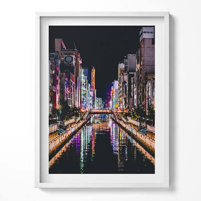 Keretezett kép Hegyi tó és naplemente