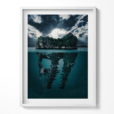 Kép keretben Martini pohár