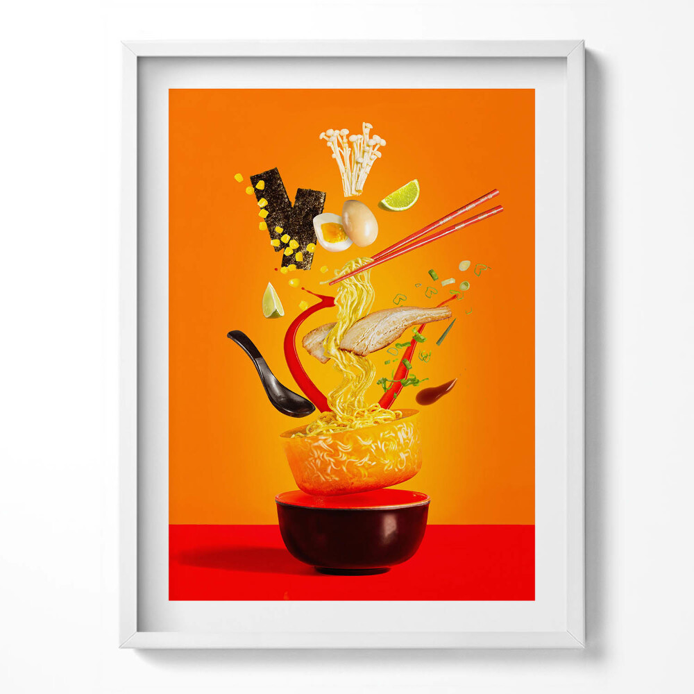 Kép keretben Léggömb egy vízlap felett