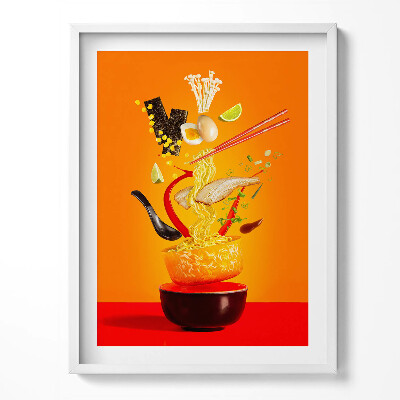 Kép keretben Léggömb egy vízlap felett