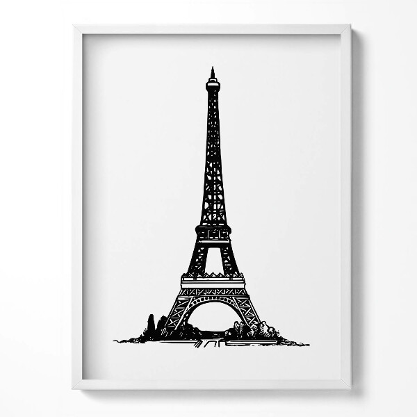 Keretezett kép Az Eiffel-torony illusztrációja