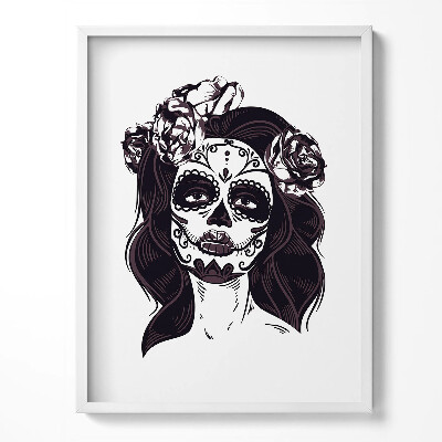 Kép keretben Illustration of a girl in Mexican style