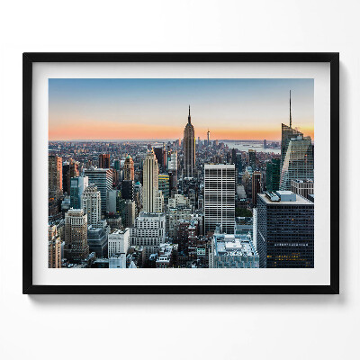 Kép keretben New York város panorámája