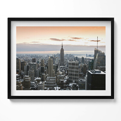Kép keretben New York város panorámája