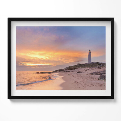 Kép keretben Naplemente a tengerparton