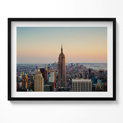 Kép keretben Empire State Building naplementében