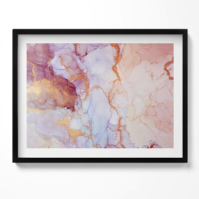 Kép keretben Absztrakt színes vízfestmény