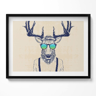 Kép keretben Szarvas napszemüvegben pólóban