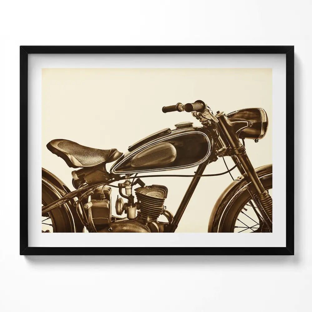 Kép keretben Motorkerékpár vintage stílusban