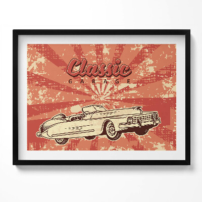 Kép keretben Retro autó klasszikus garázs