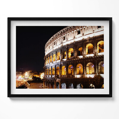Kép keretben Római Colosseum éjszakai fényben