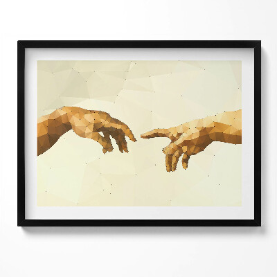 Kép keretben Két kéz érintkezése