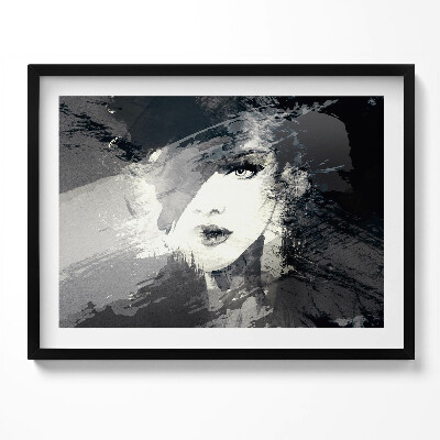 Kép keretben Absztrakt női arckép