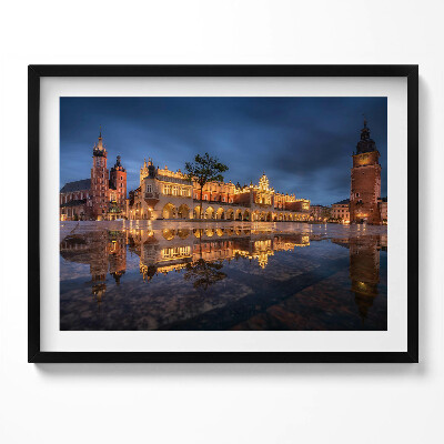 Kép keretben Tükörkép a város épületeiről