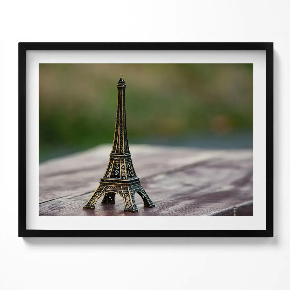 Kép keretben Eiffel-torony mini szobor
